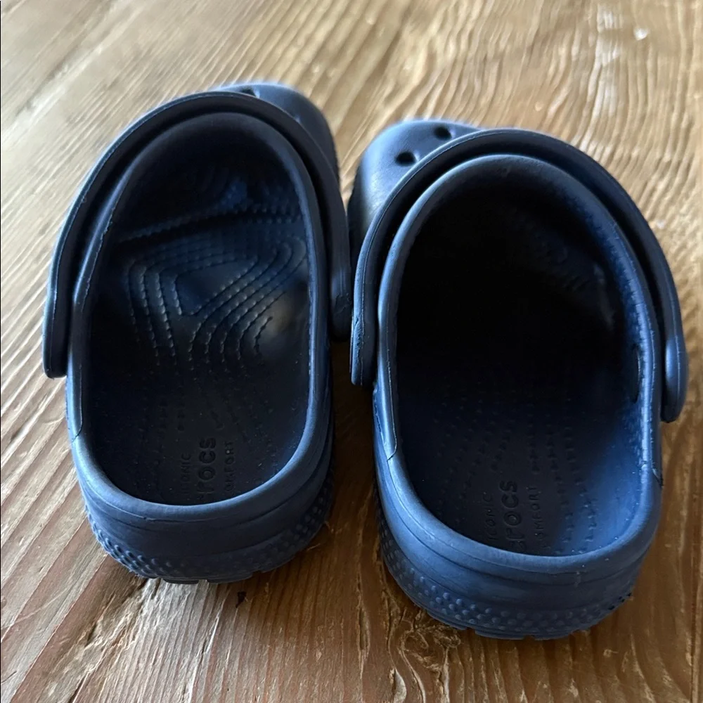 CROCS Kids Navy Water Shoes with Charms